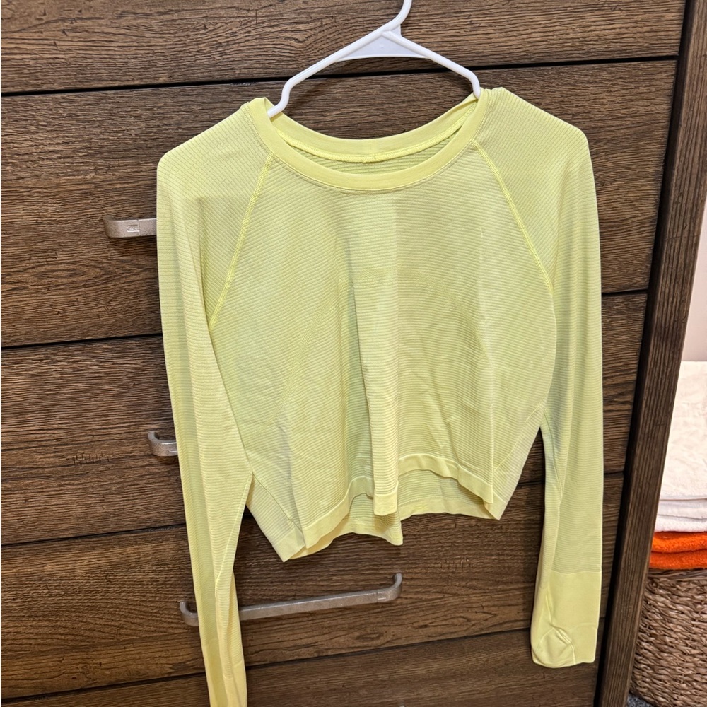 Lululemon Swiftly Tech Cropped Long Sleeve 2.0